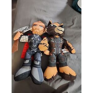 Marvel Avengers 14" THOR & ROCKET RACCOON PLUSH by Good Stuff LLC Comic Hero
